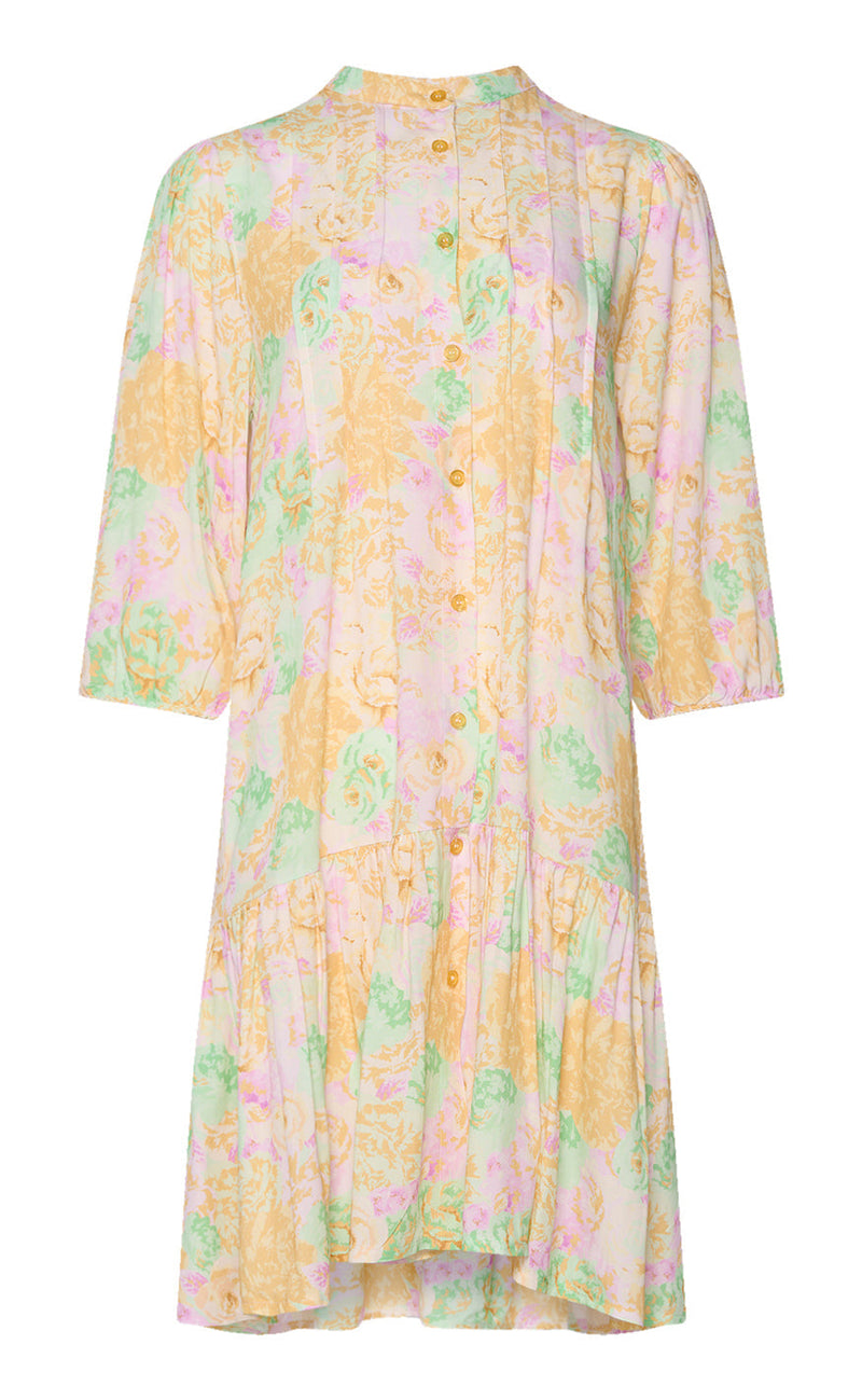 Noella Kjole - Imogene Short - Lilac Green Flower