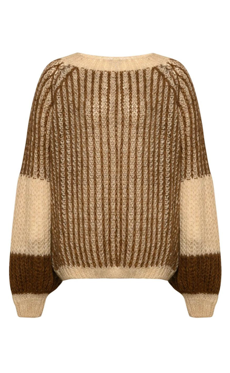 Noella Sweater - Liana - Beige/Brown