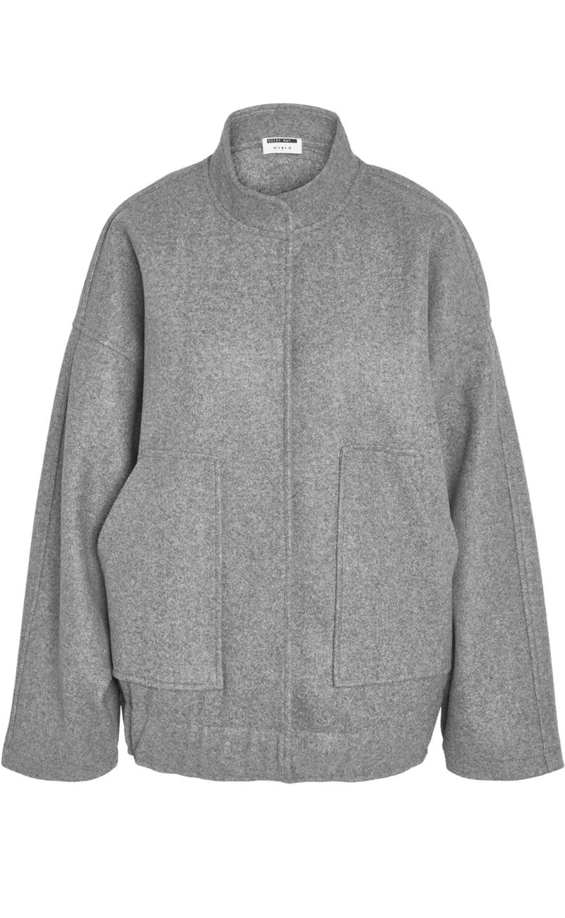 Noisy May Jakke - Halston - Light Grey Melange