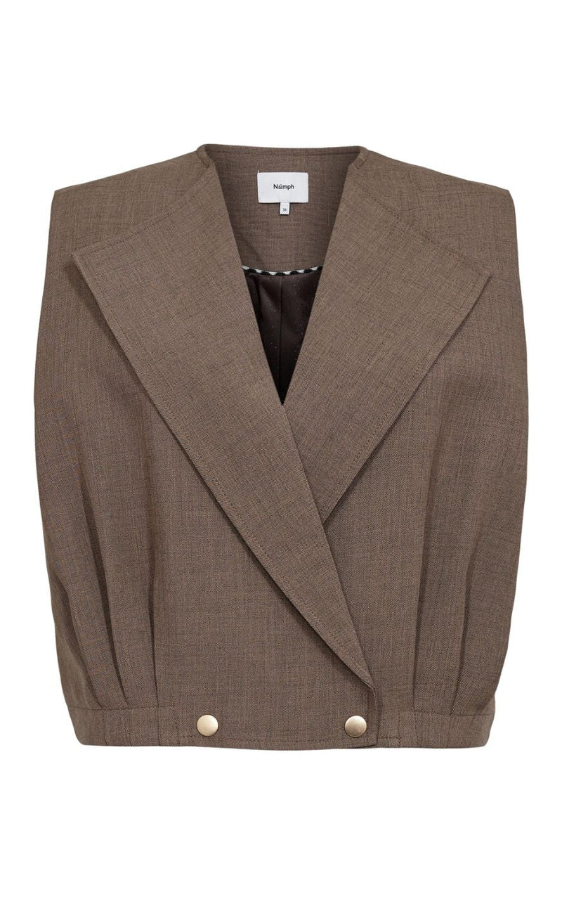 Nümph Vest - Shelly - Brown Lentil Melange