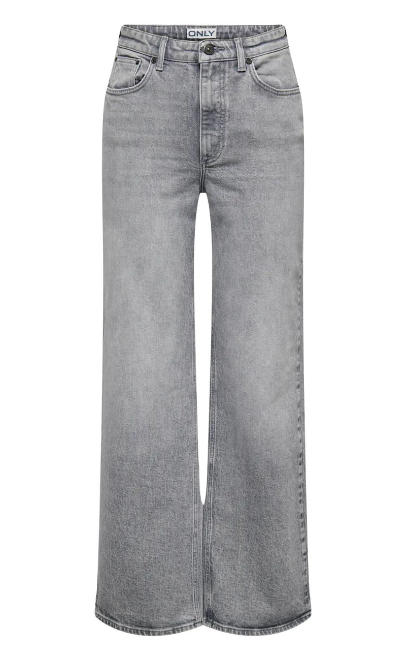 ONLY Bukser - Juicy Wide Leg - Medium Grey Denim