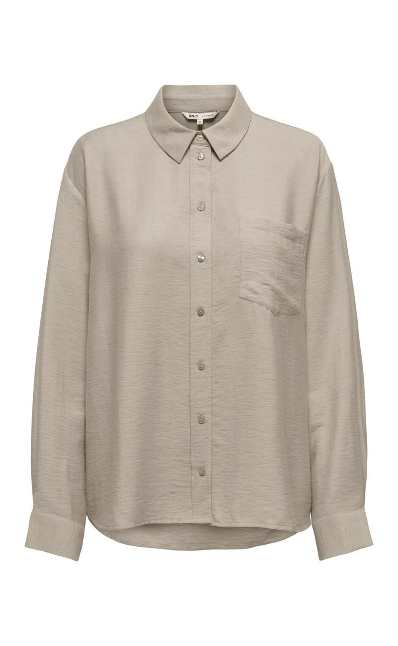 ONLY Skjorte - Lino - Grey