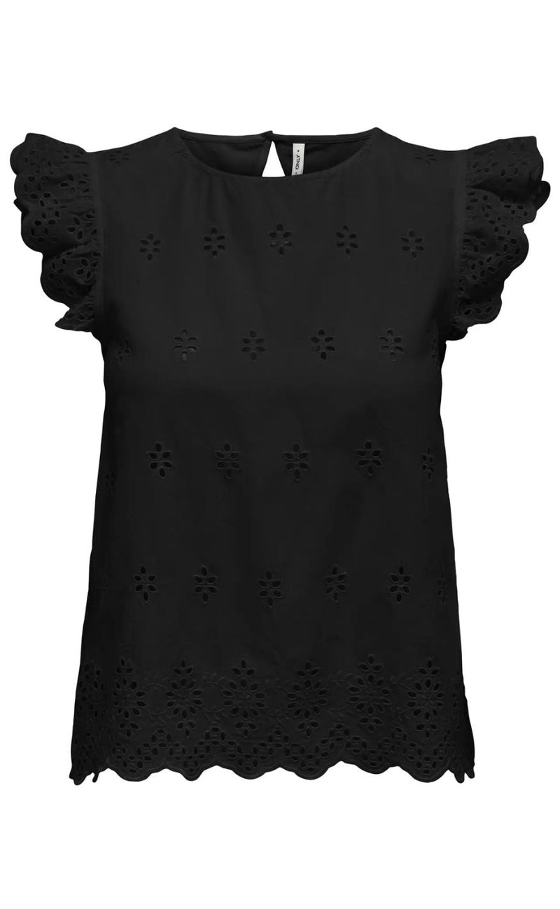 ONLY Topp - Lou Life - Black