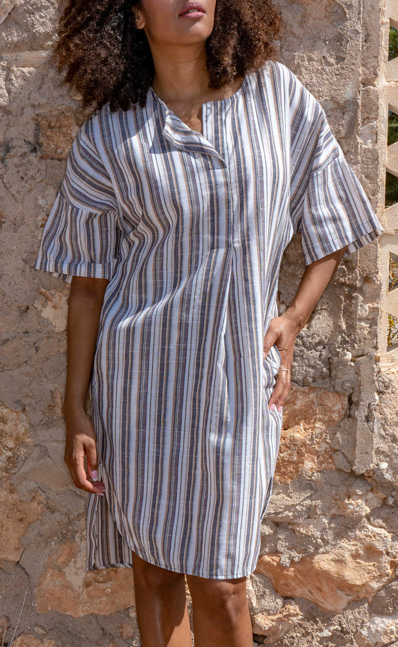 One Two Luxzuz Kjole - Kamille - Navy