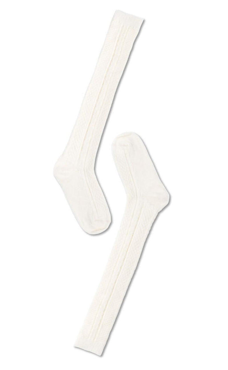 Oroblu Strømper - Woman Wool Cable Over Knee - Off White