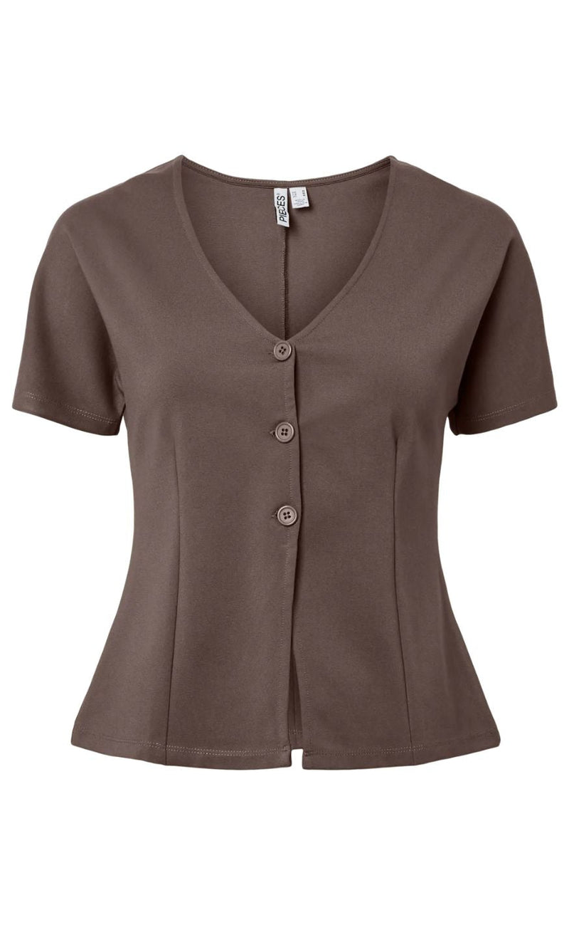 Pieces Cardigan - Gunhild - Coffee Quartz