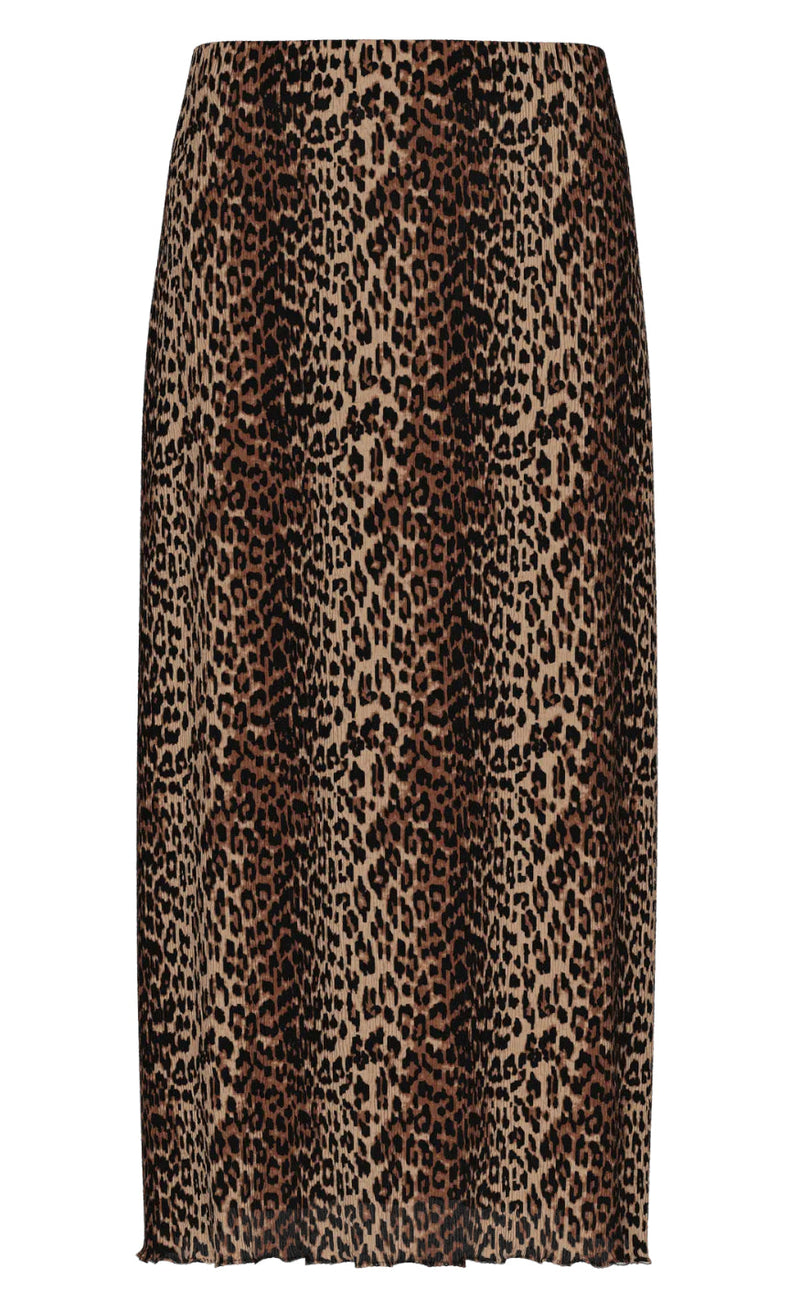 Pieces Skjørt - Flora - Black Leo