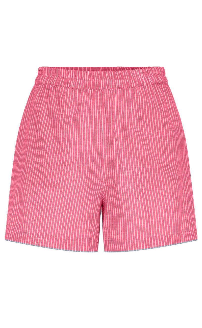 Pieces Shorts - Apia - Pink Lemonade/Bright White