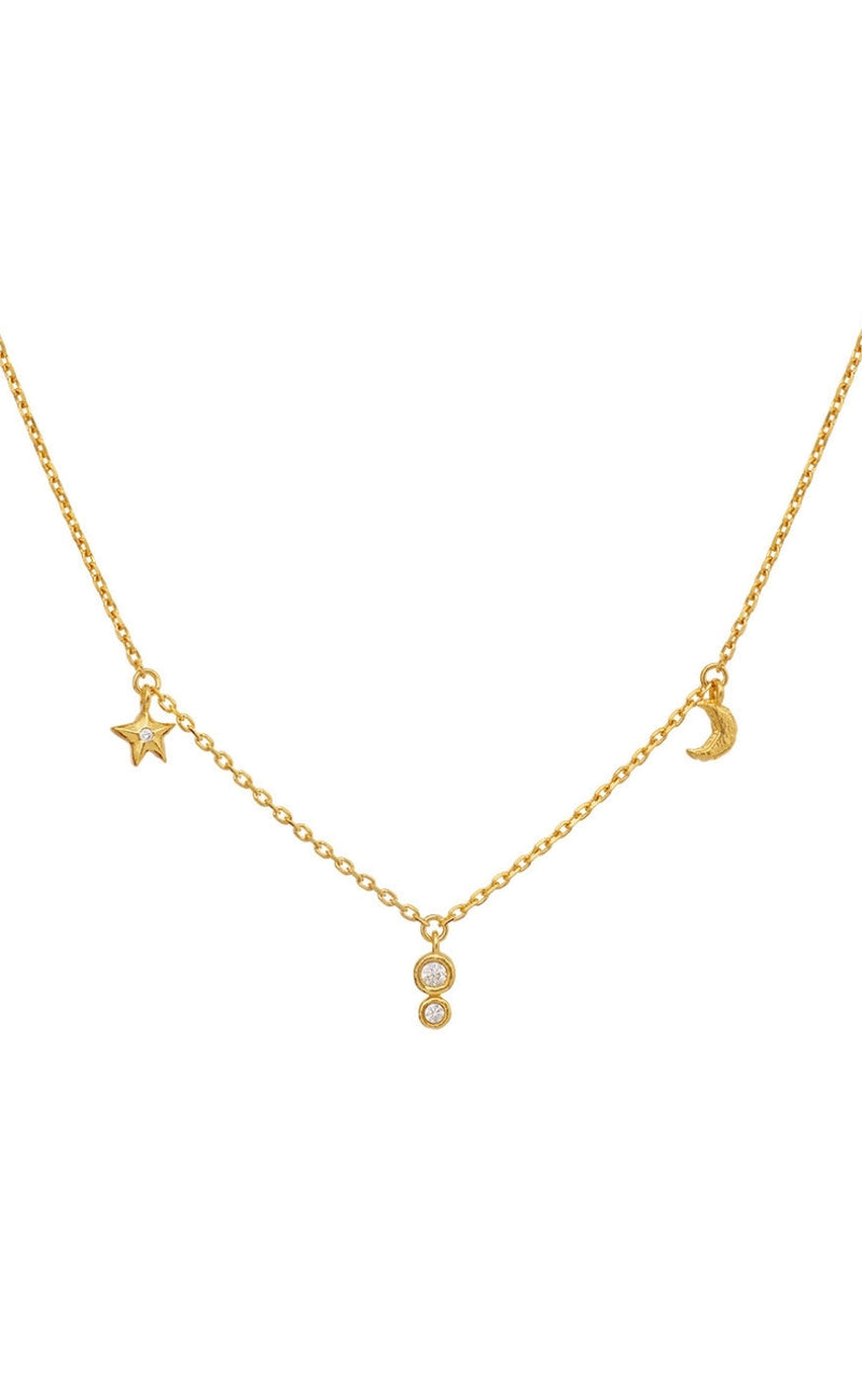 Maanesten Halskjede - Emily - Gold Colour