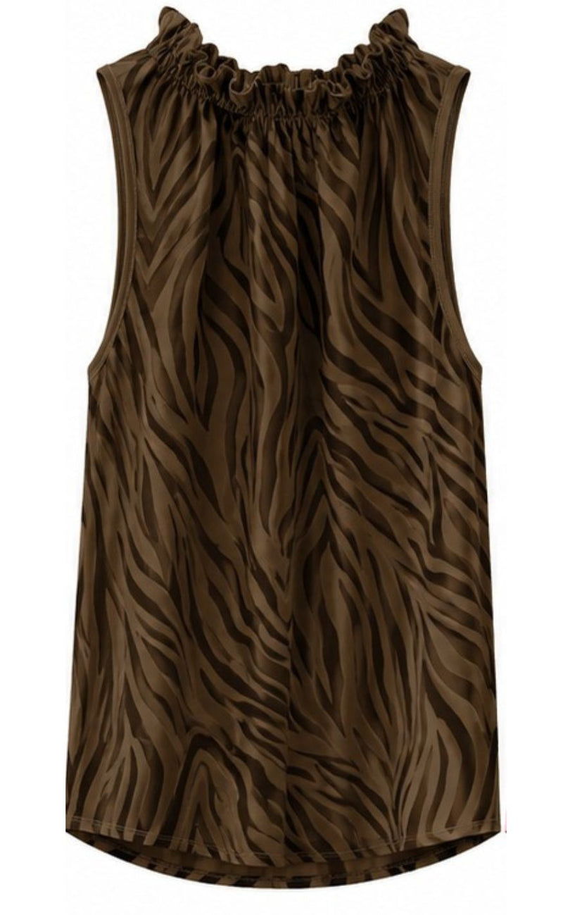 Marta Du Chateau Topp - Luciana Zebra - Brown
