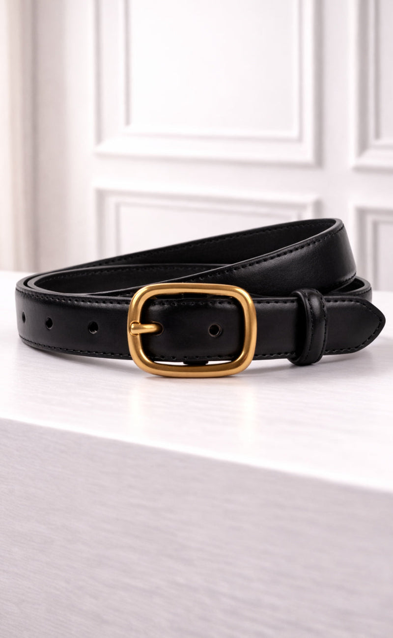 Say INA Copenhagen Belte - Sally PU Leather - Black