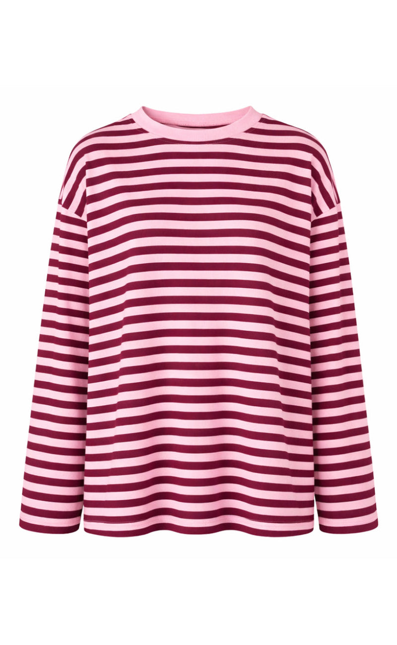 Say INA Copenhagen Bluse - Emilia - Bordeaux Striped