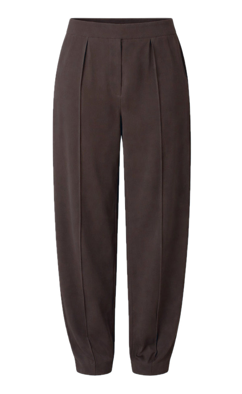 Say INA Copenhagen Bukser - Brina Barrel - Dark Brown