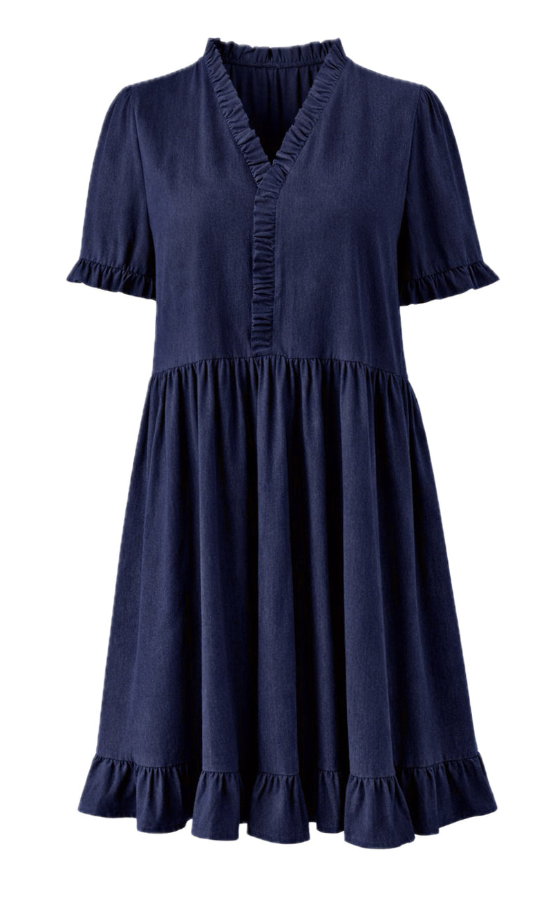 Say INA Copenhagen Kjole - Catja Summer - Blue Denim