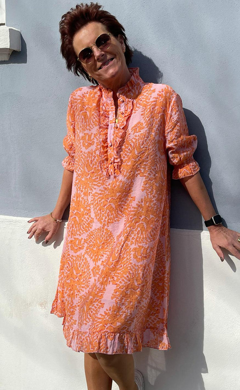 Say INA Copenhagen Kjole - Philine - Orange Dream