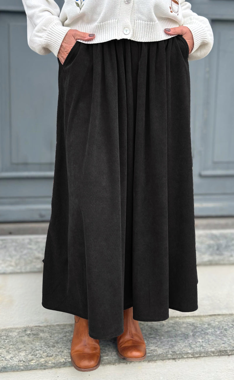Say INA Copenhagen Skjørt - Lucia - Black Corduroy