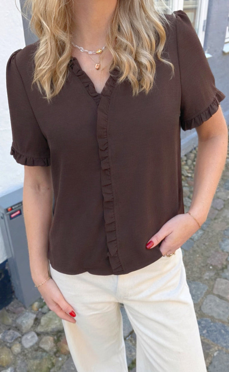Say INA Copenhagen Topp - Catja - Dark Brown