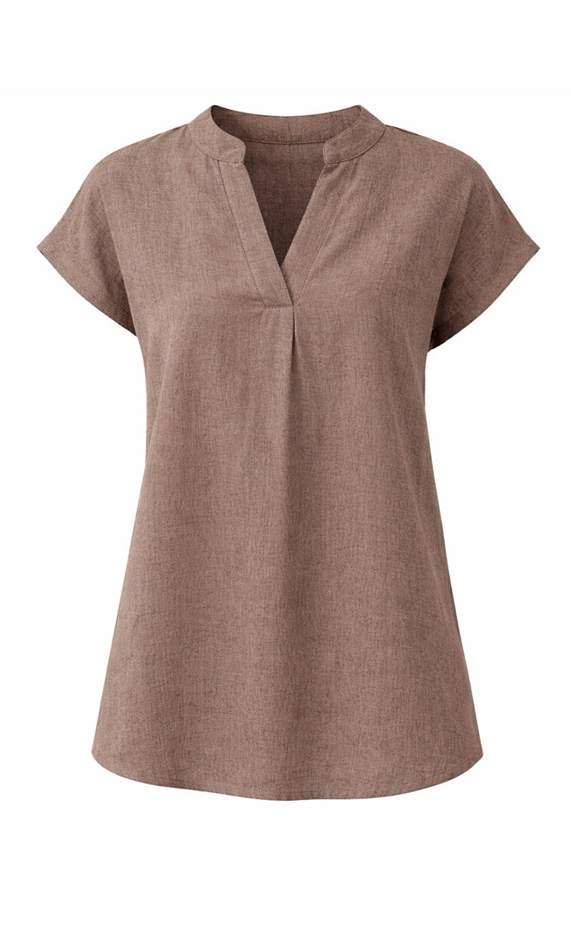 Say INA Copenhagen Topp - Laura Linen - Brown