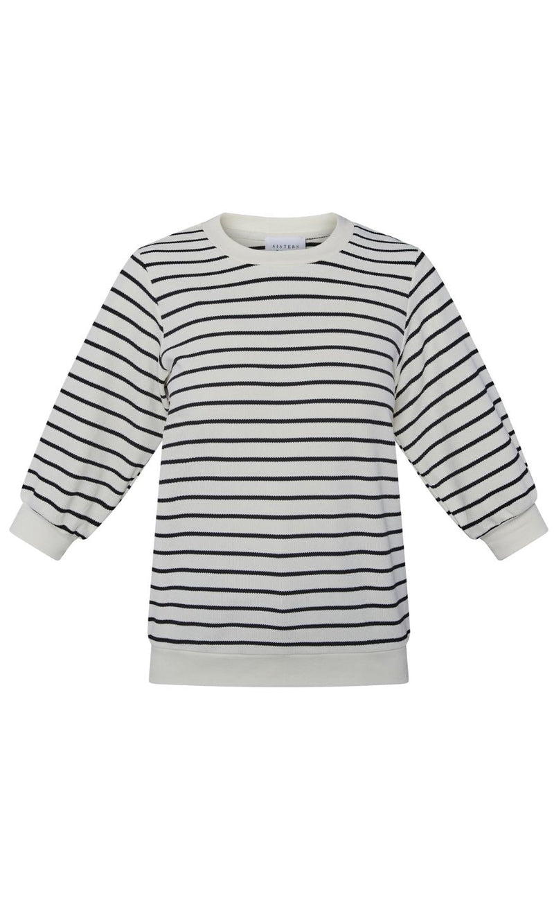 Sisters Point Bluse - Eliso-ss - Cream/Black