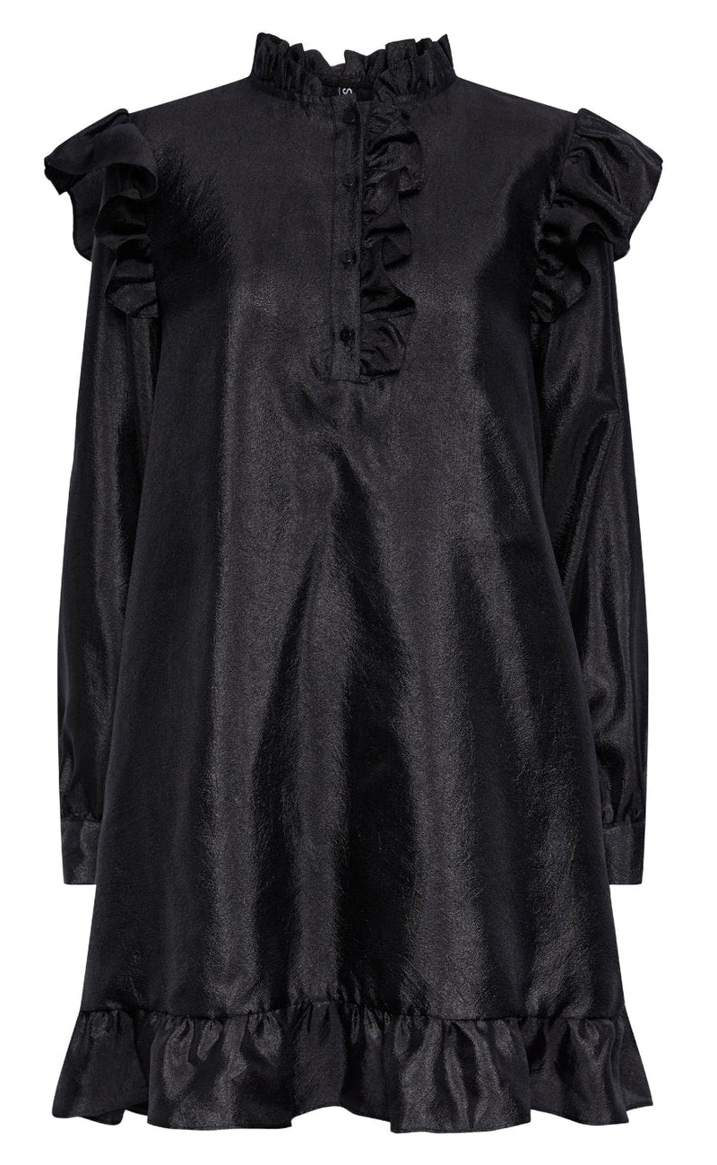 Pieces Kjole - Sun - Black