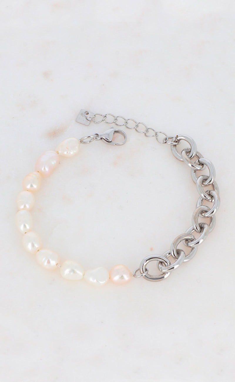 Smykkeli Copenhagen Armbånd - Paris - Silver w. Freshwater Pearls
