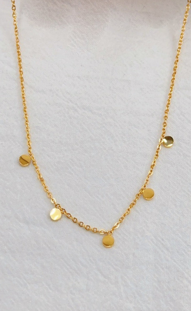 Smykkeli Copenhagen Halskjede - Helsinki - Gold Dots