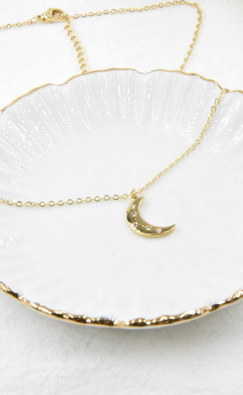 Smykkeli Copenhagen Halskjede - Toronto Moon - Gold