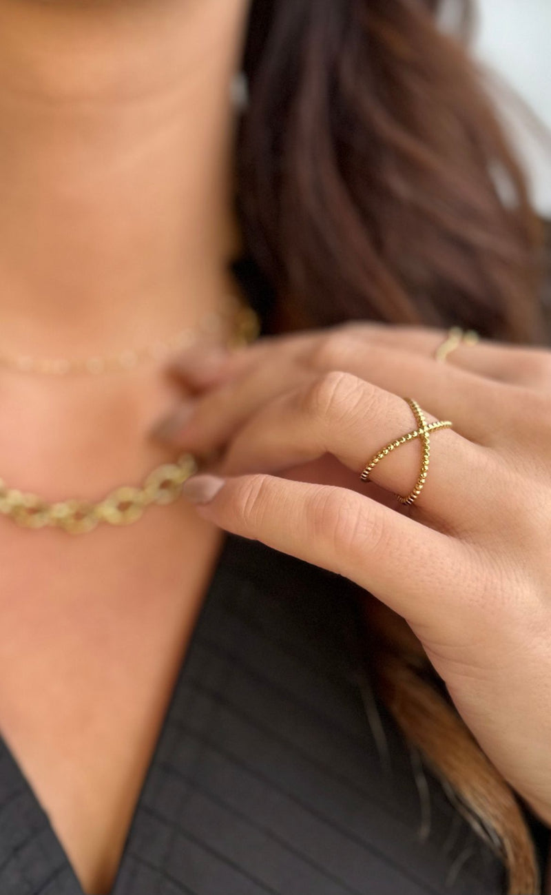 Smykkeli Copenhagen Ring - Larisa - Gold