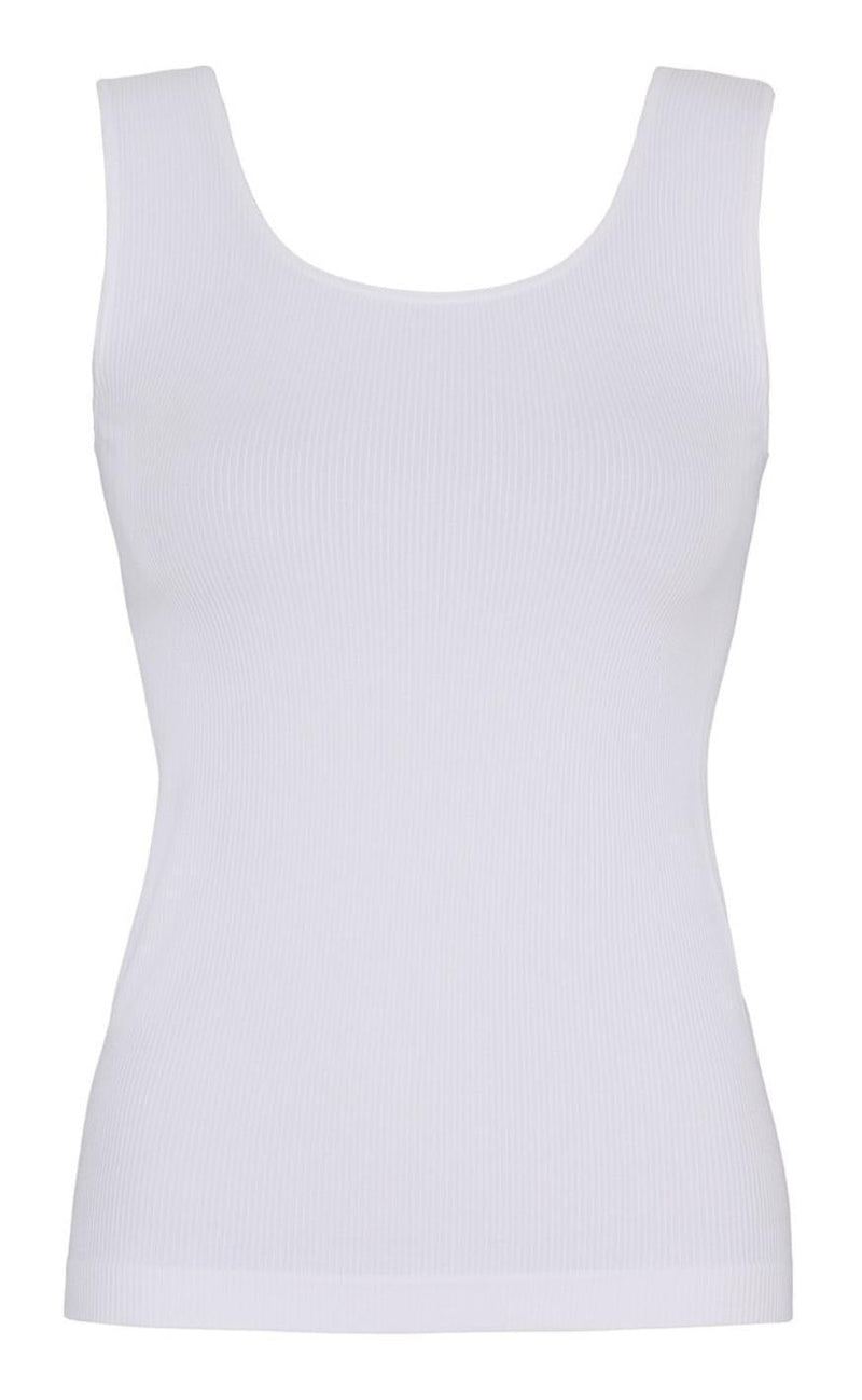 Tim & Simonsen Top - Tulle Rib - Bianco