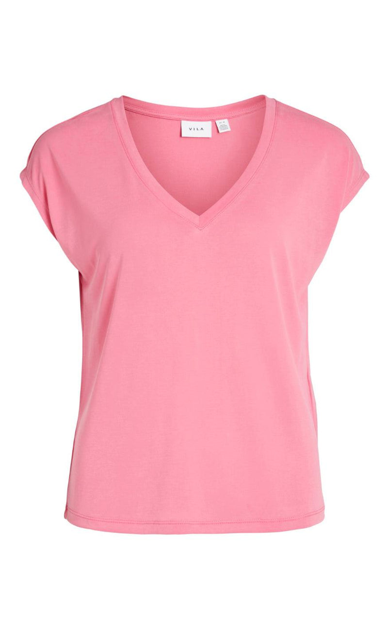 VILA Topp - Modala - Fandango Pink