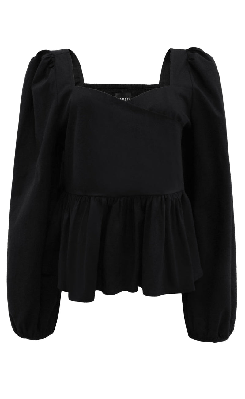 Liberte Bluse - Amber - LS - Black