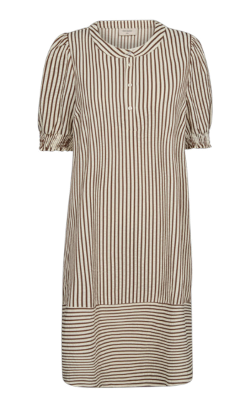 Freequent Kjole - Aby - Off White W. Partridge