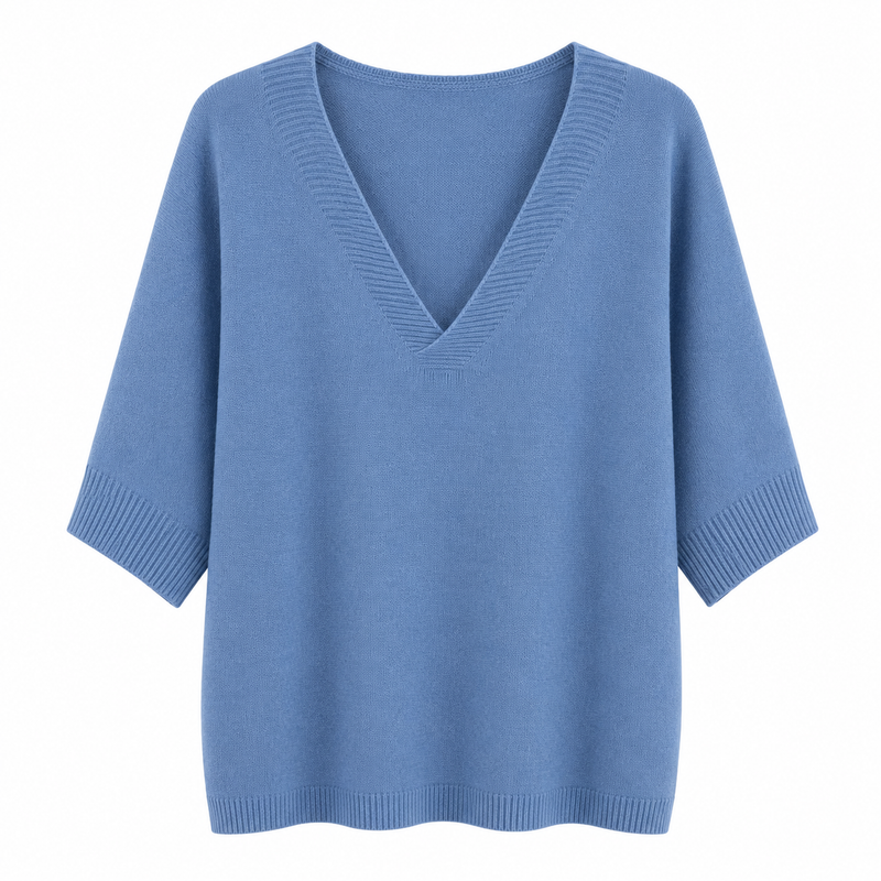 Marta Du Chateau Genser - Inaya - Jeans Blue Melange