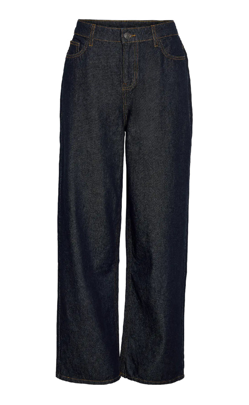 Noisy May Bukser - Alexa NW - Dark Blue Denim