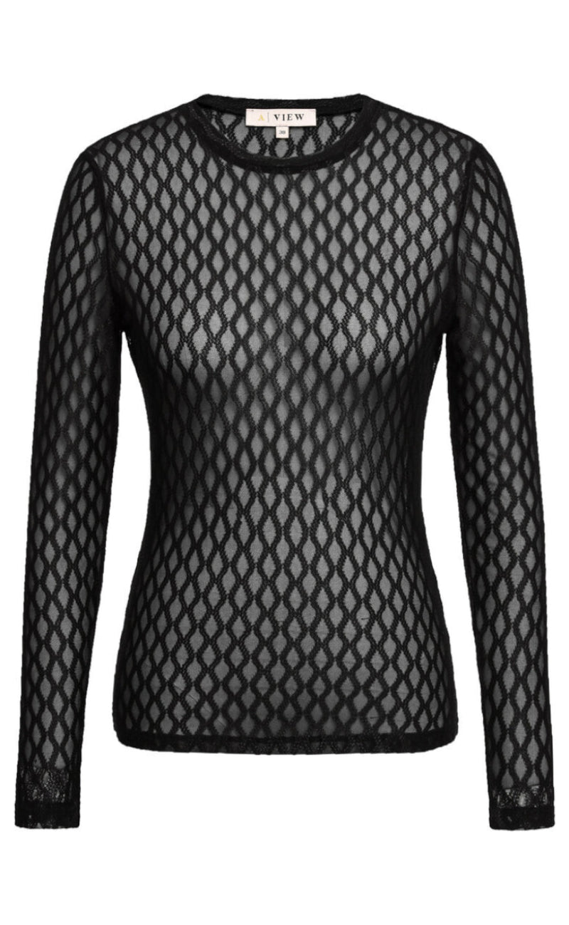 A-View Bluse - Evalla - Black