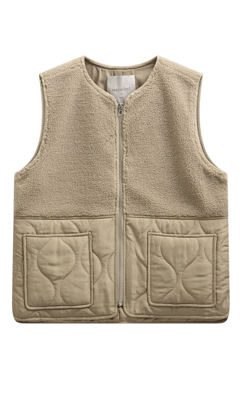 Freequent Vest - Amra - Silver Mink