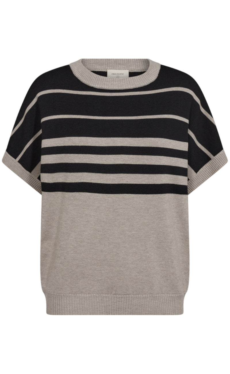 Freequent Pullover - Ani - Mushroom Mel W. Black