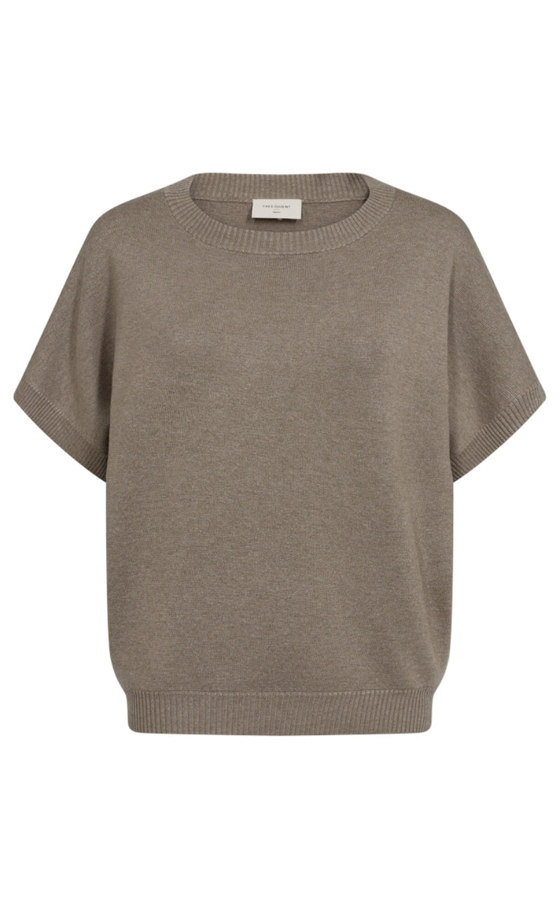 Freequent Bluse - Ani - Desert Taupe/Melange