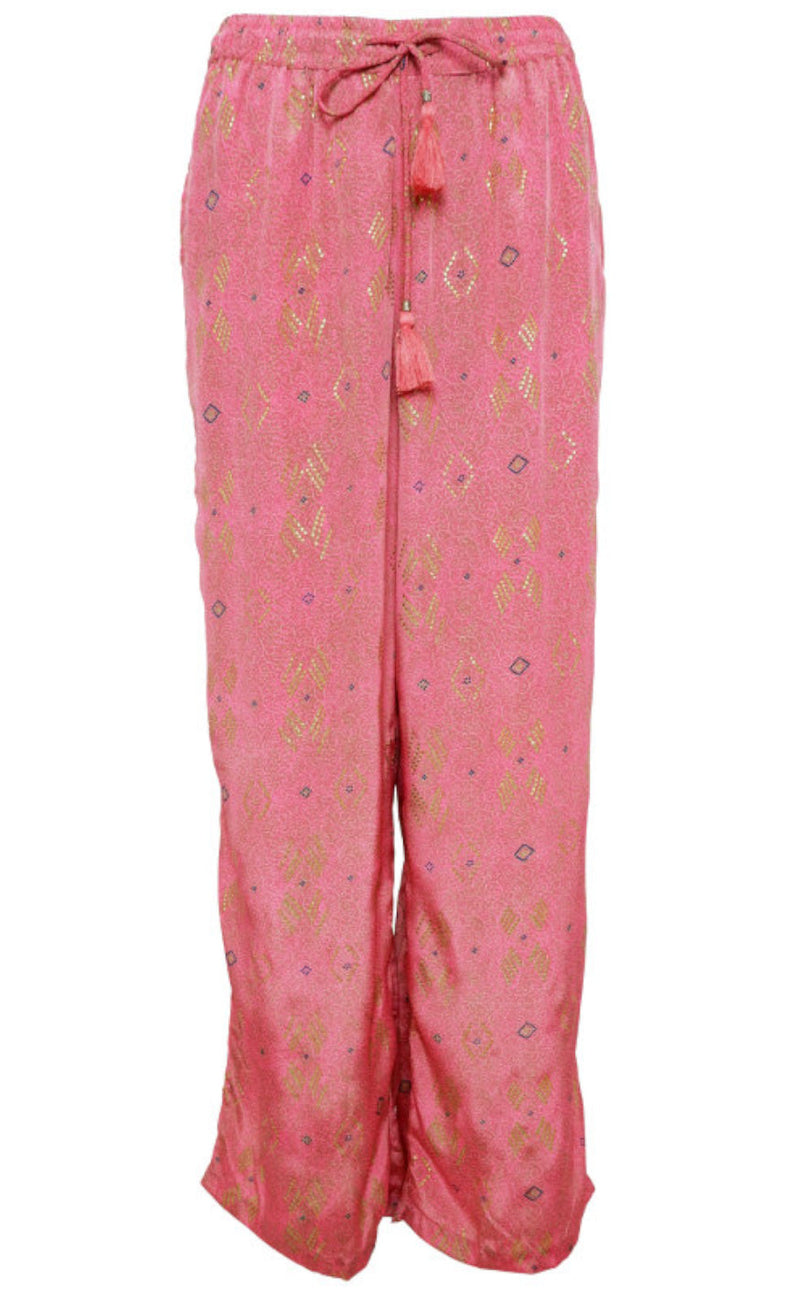 Black Colour Bukser - Luna - Argyle Pink