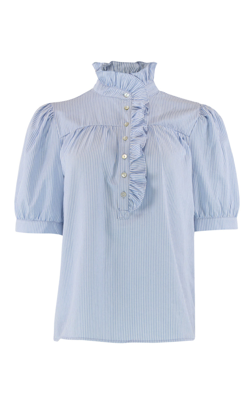 Continue Bluse - Ariana - Blue Stripe
