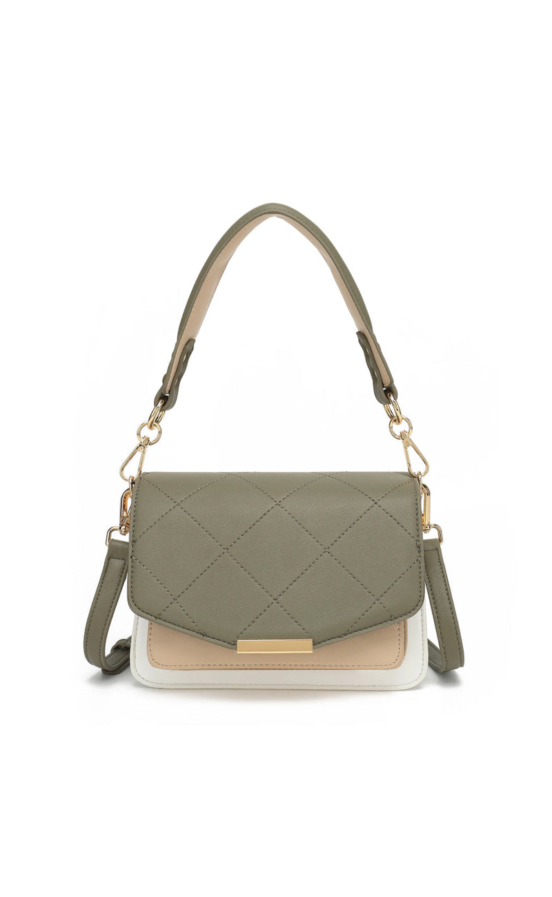Noella Veske - Blanca Multi Medium - Army/ White/ Beige
