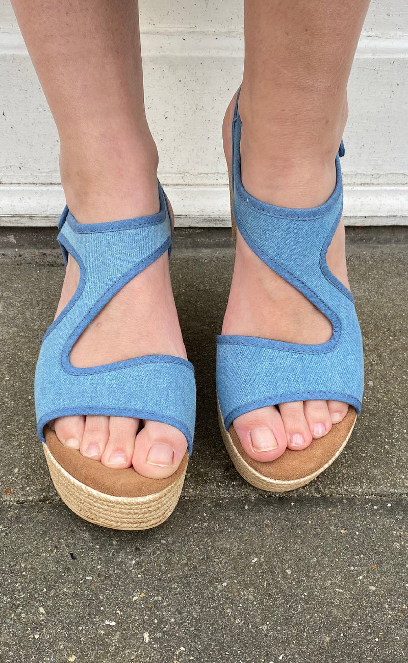 Tim & Simonsen Sandaler - Masha Nature - Jeans