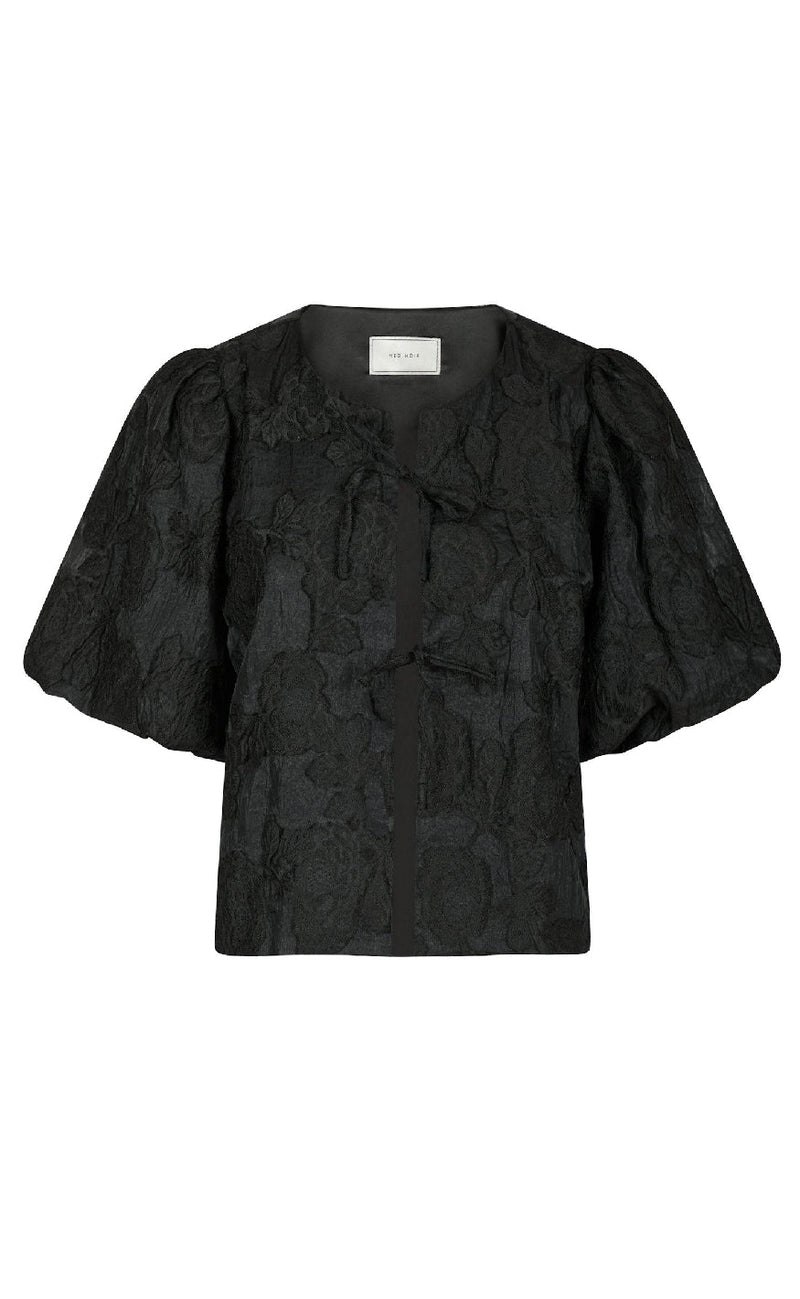 Neo Noir Blouse - Aska Jacquard - Black
