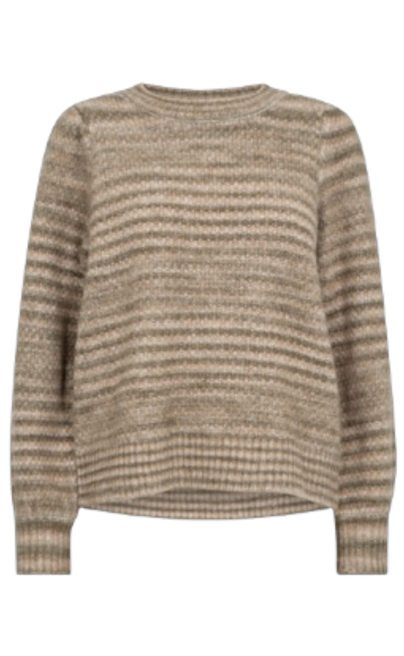 Freequent Pullover - Pulzy - Deep Linchen Green W. Moonbean