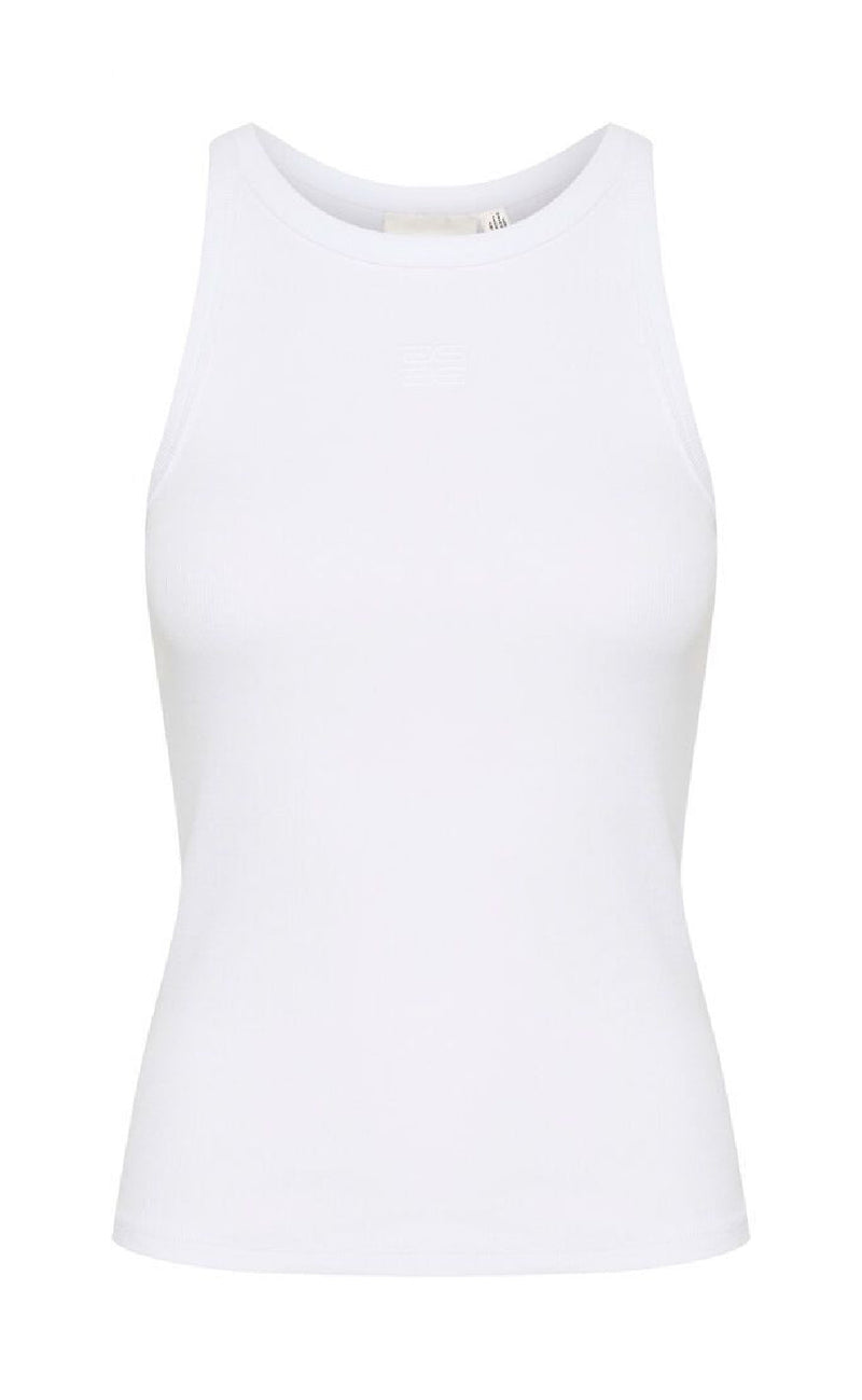 Gestuz Topp - Drew Logo Tank 2.0 - Bright White
