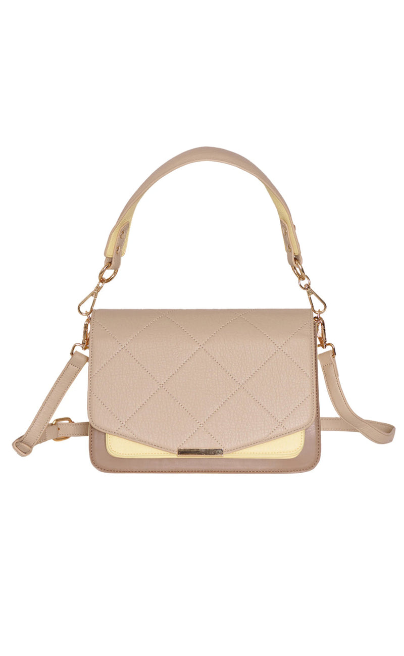 Noella Veske - Blanca Multi Compartment - Pastel Yellow/Taupe