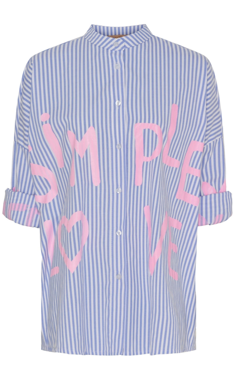 Marta Du Chateau - Noelle Shirt - Blue