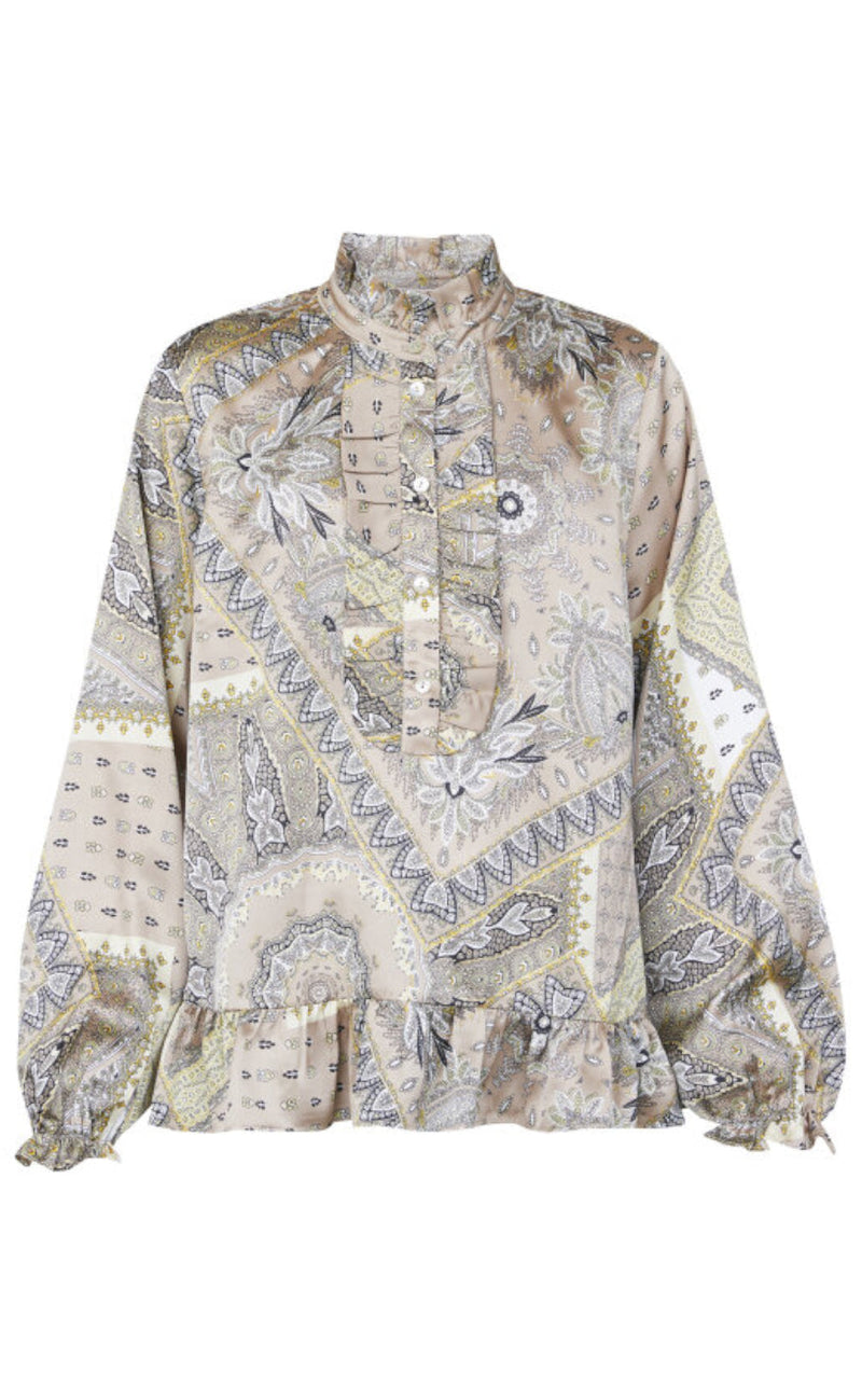 Love & Divine Bluse - Love1071 - Earth Paisley