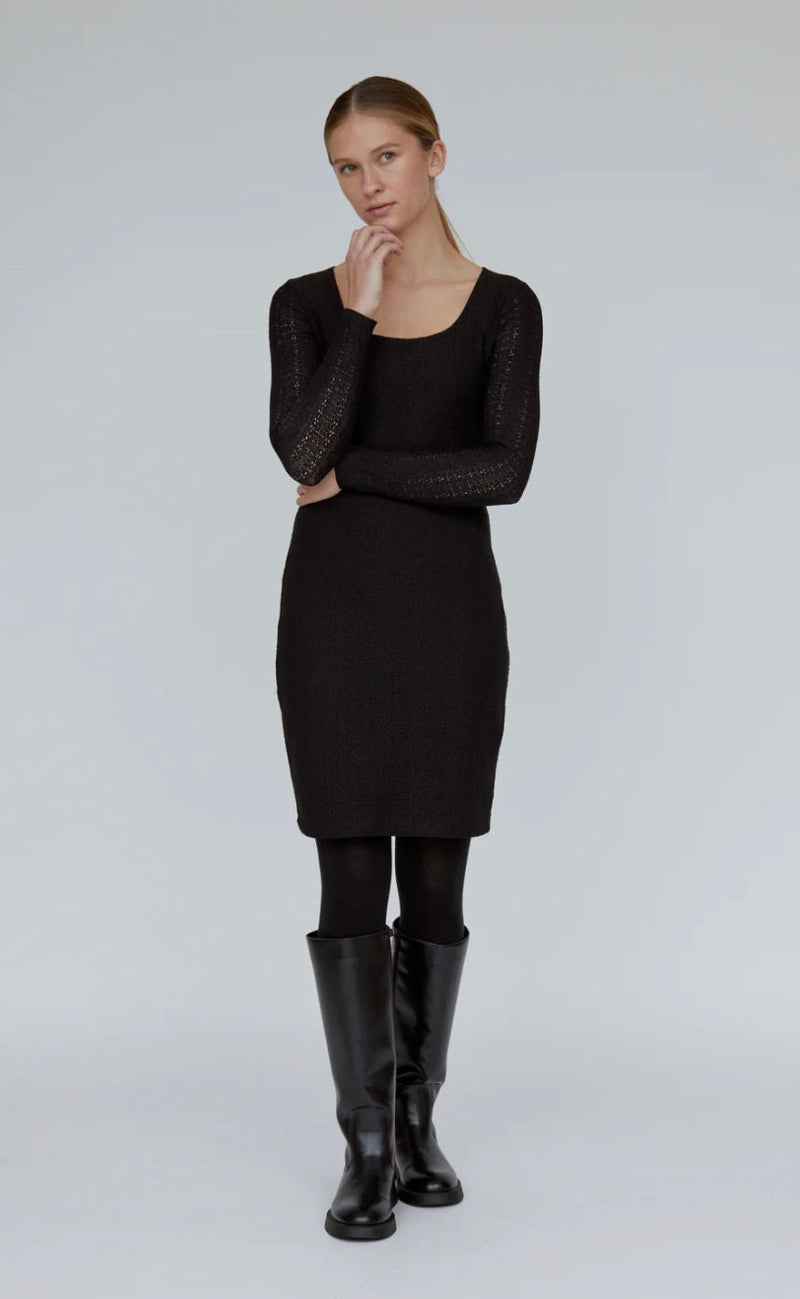 Basic Apparel Kjole - Suvi Scoop - Black