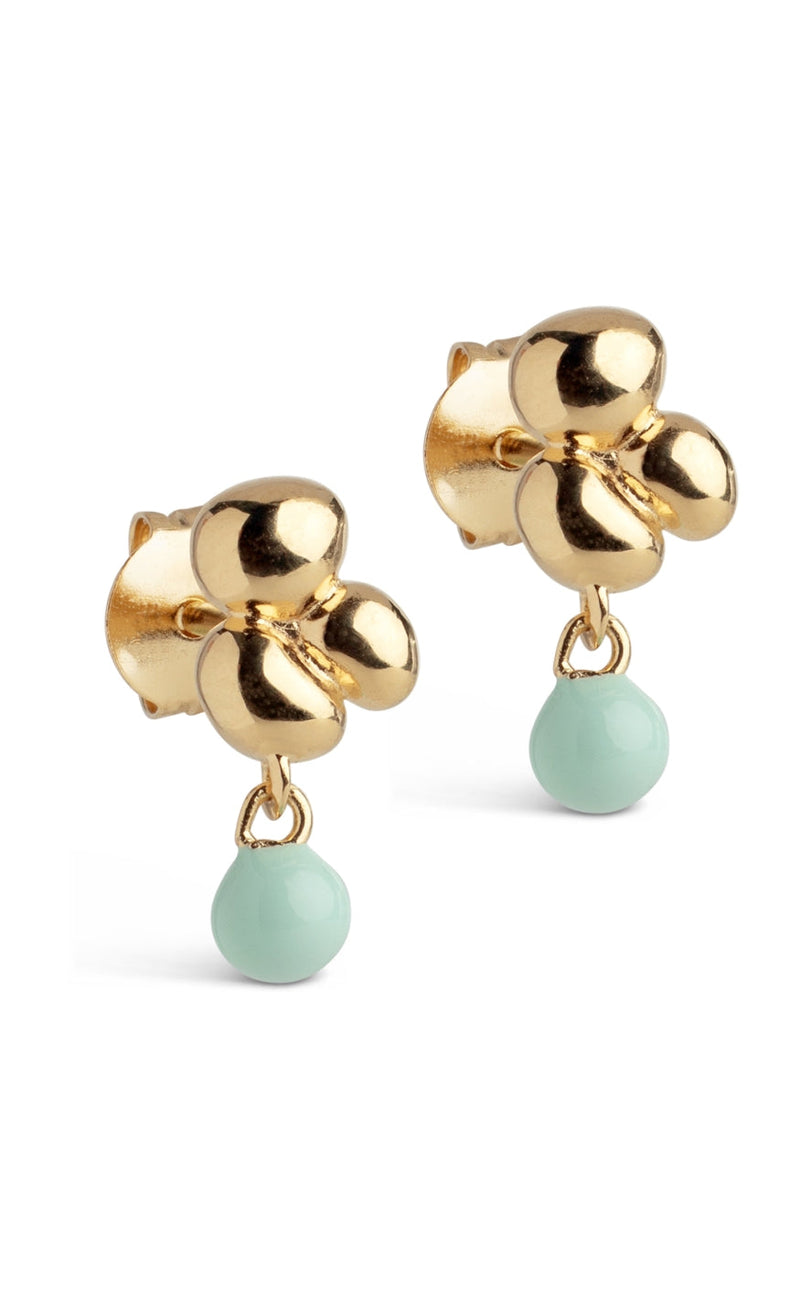 ENAMEL Copenhagen Øreringer - Nara Ball - Mint